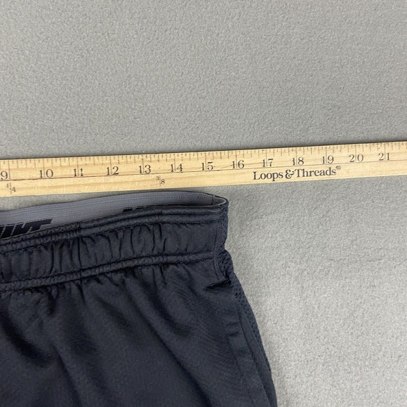 Nike Dri Fit Sweatpants Mens Size Large L Black Polyester Zip Cuff Performance - Picture 10 of 16